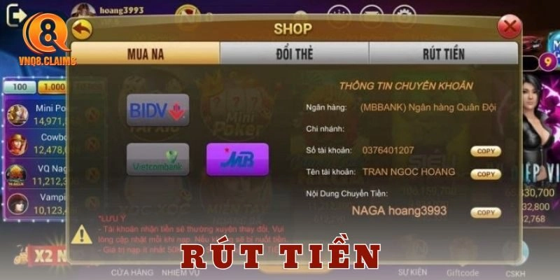 Những lưu ý quan trọng khi rút tiền ở nhà cái